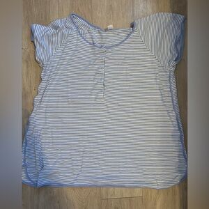 LAKE pajama blue stripe maternity top